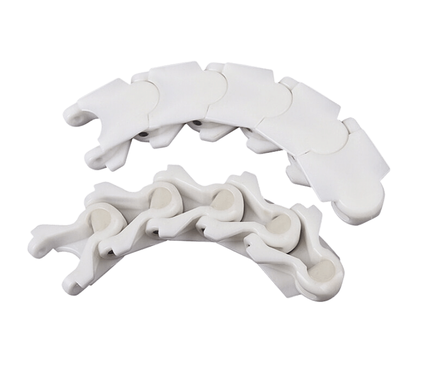 Xích tải nhựa chạy cong, xích tải movex, xích tải habasit, Next SideFlexing Plastic Top Chain