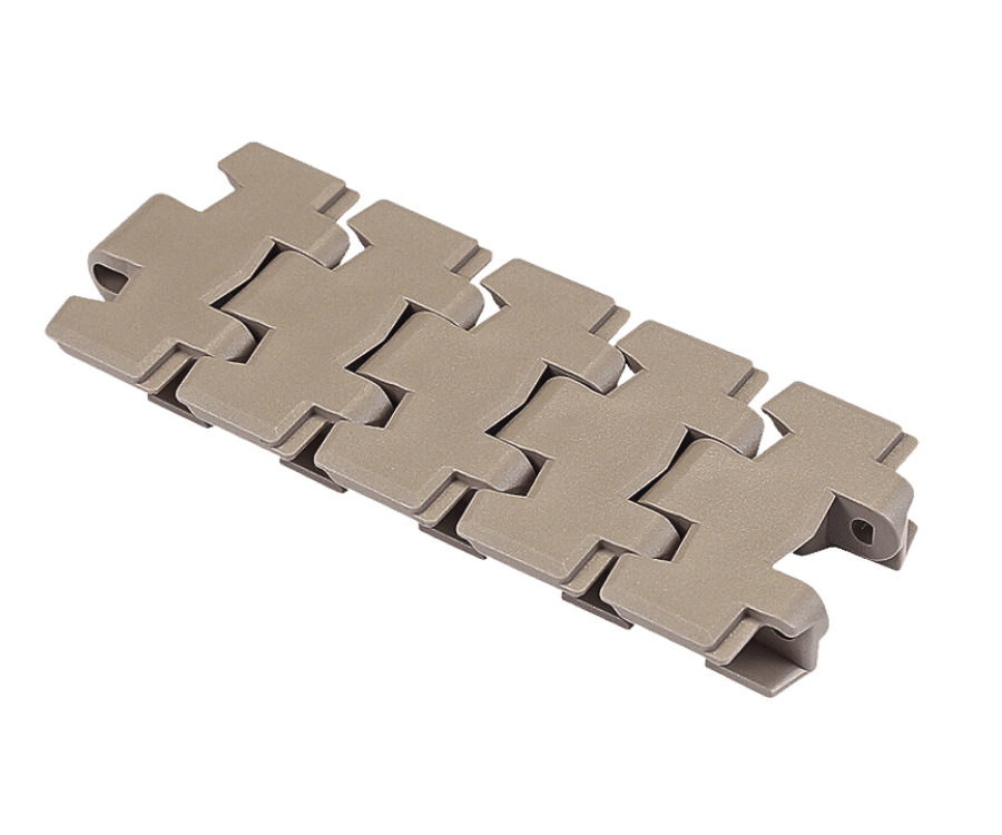 Xích tải nhựa chạy cong, xích tải movex, xích tải habasit, Next SideFlexing Plastic Top Chain