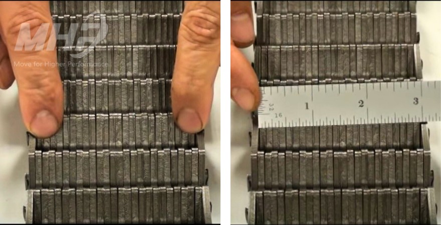 Xích không ồn silent chain ramsey, cách đo thông số xích