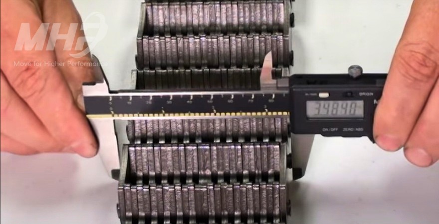 Xích không ồn silent chain ramsey, cách đo thông số xích