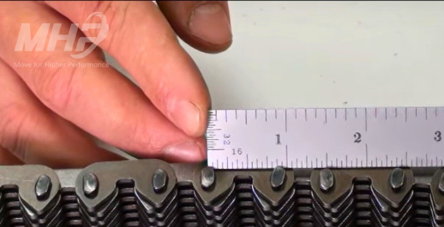 Xích không ồn silent chain ramsey, cách đo thông số xích