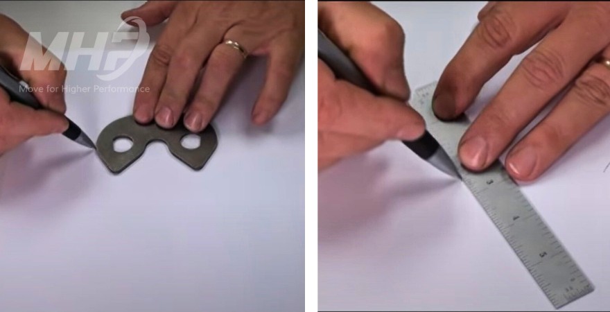 Xích không ồn silent chain ramsey, cách đo thông số xích